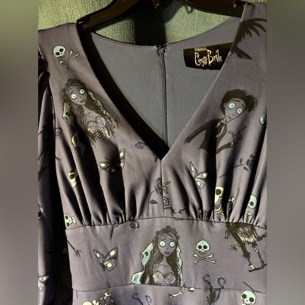 La Femme En Noir x Corpse Bride Dress w/ belt NWT - Picture 4 of 12